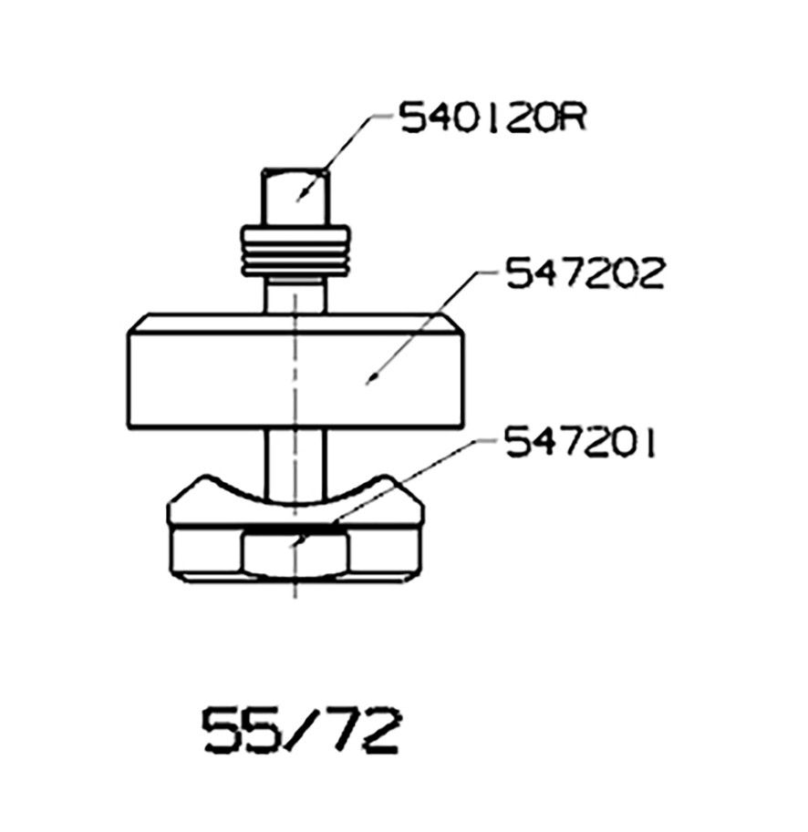 PERFORADOR REDONDO PARA CHAPA  CON RODAMIENTO FORZA SERIE 55